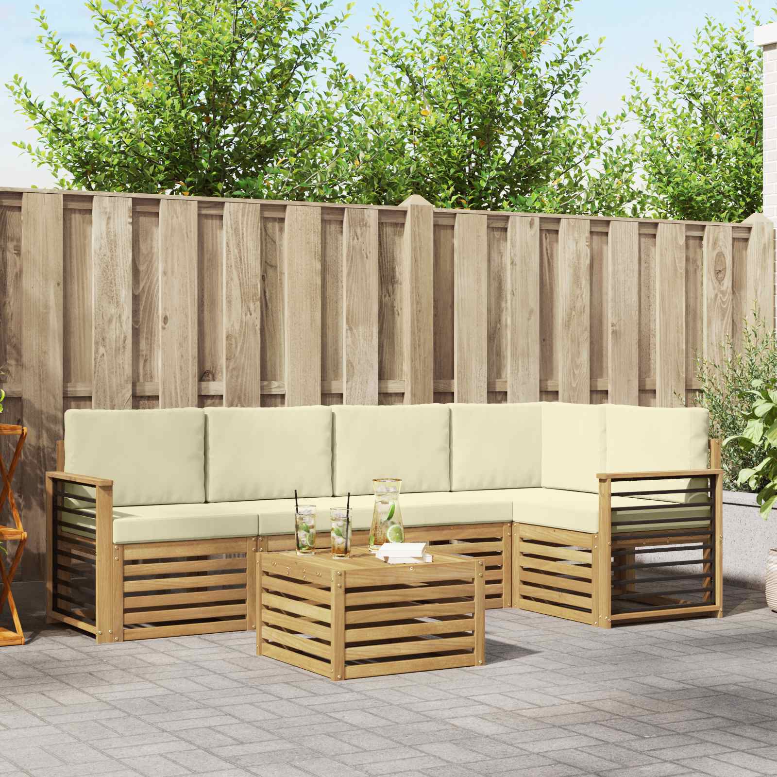 Sofa-Sets Massief Acaciahout image 1