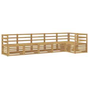 Venkovní pohovková souprava 6 pcs Bílá 304 x 126,5 x 73 cm - obrázek 2