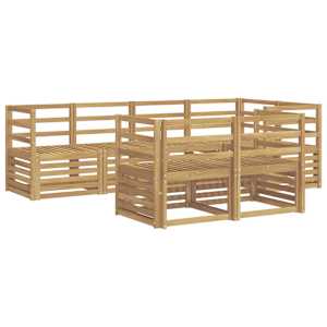 Venkovní pohovková souprava 7 pcs Bílá 245 x 126,5 x 73 cm - obrázek 2