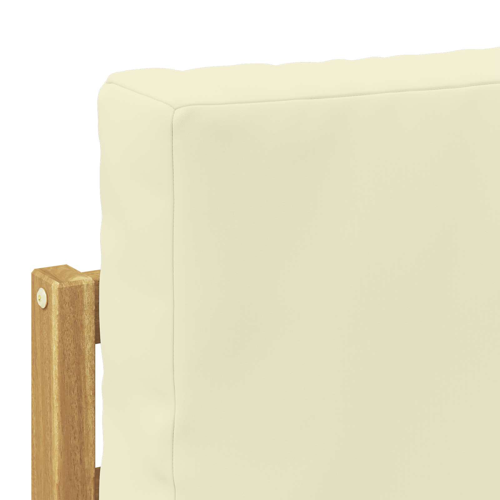 Sofa-Sets 8 pcs Wit en crèmekleurig Massief Acaciahout image 6