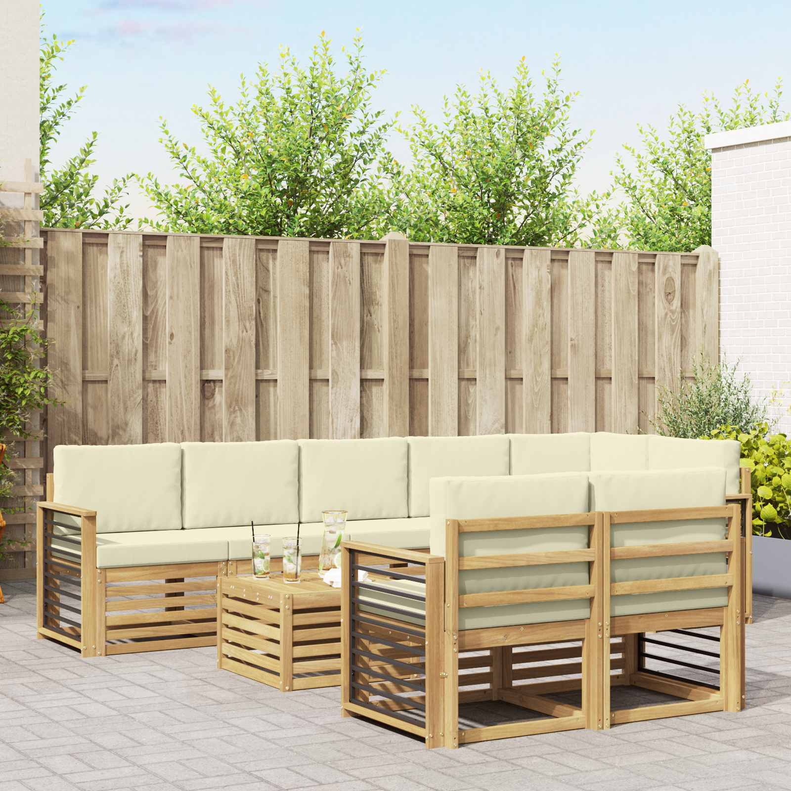 Sofa-Sets Massief Acaciahout image 1