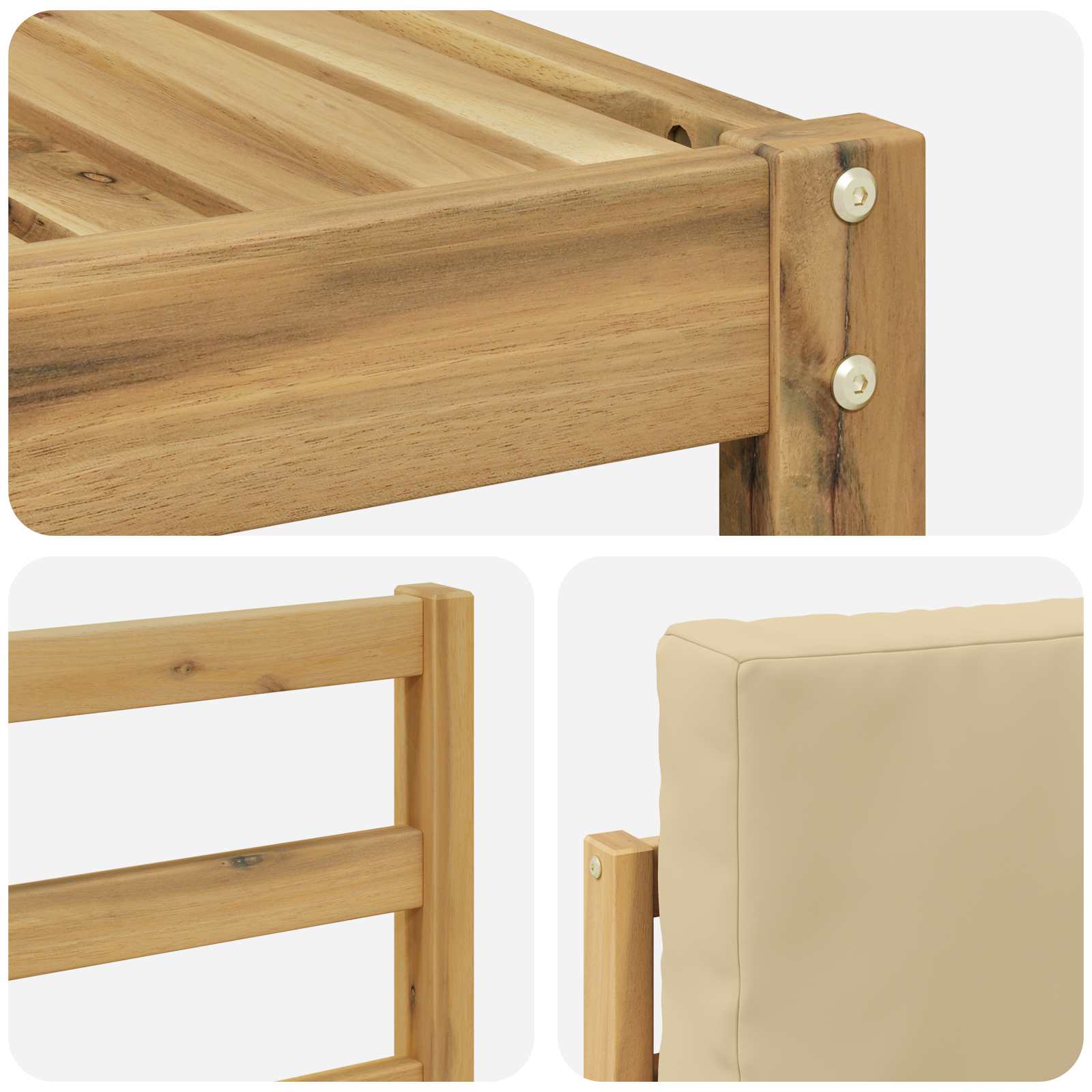 Sofa-Sets Massief Acaciahout image 5