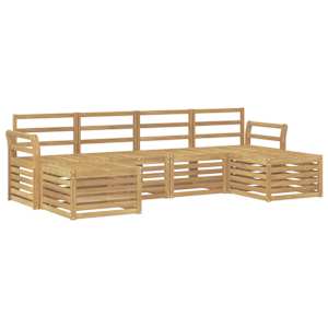 Venkovní pohovková souprava 6 pcs Bílá 253 x 122,5 x 73 cm - obrázek 2