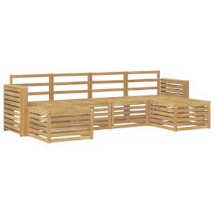 Venkovní pohovková souprava 6 pcs Bílá 257 x 122,5 x 73 cm - obrázek 2