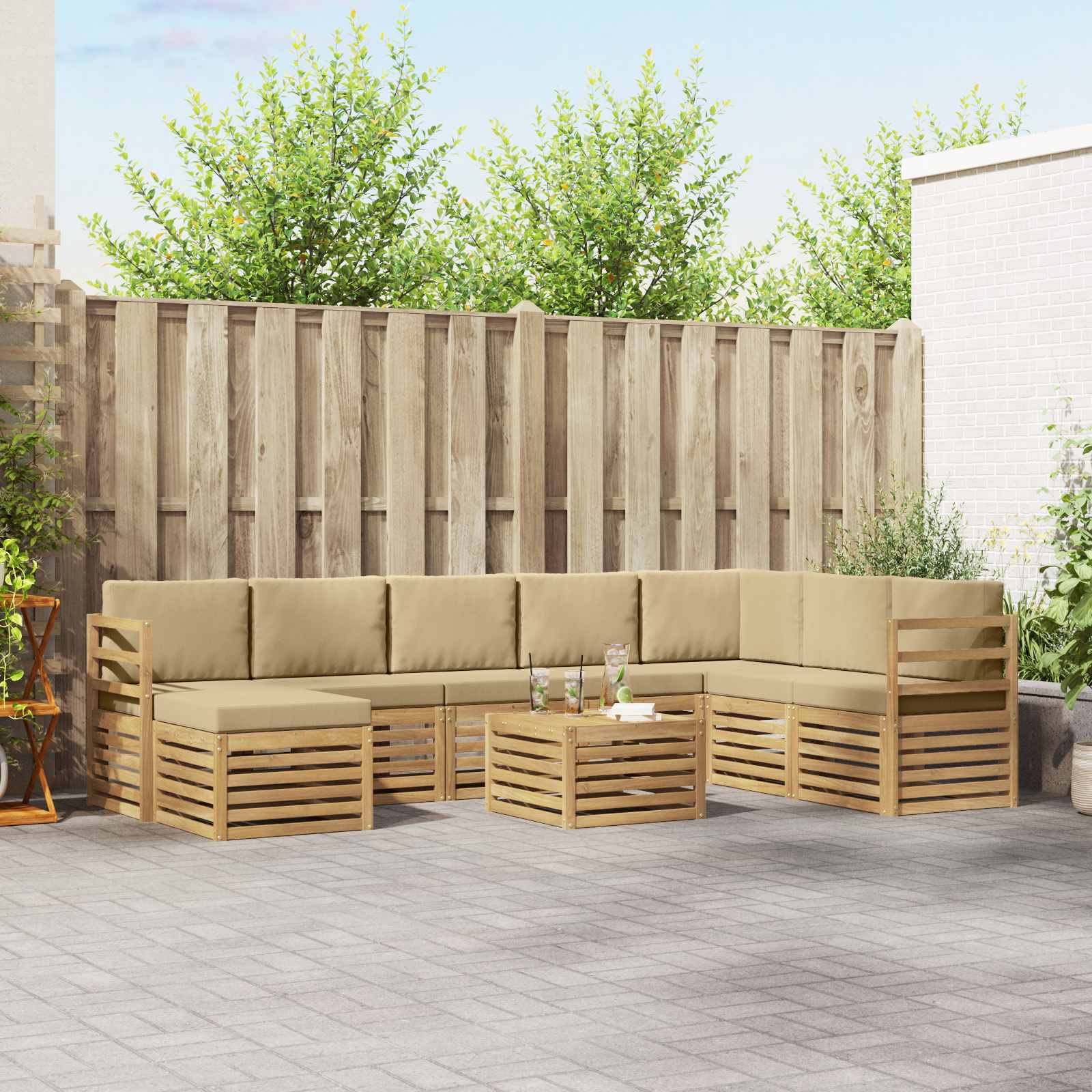 Sofa-Sets Massief Acaciahout image 1