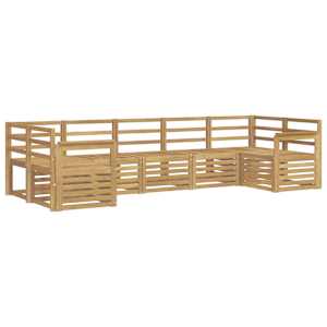 Venkovní pohovková souprava 7 pcs Bílá 304 x 128,5 x 73 cm - obrázek 2