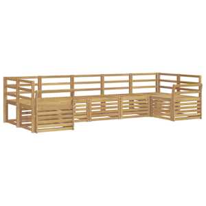 Venkovní pohovková souprava 7 pcs Bílá 304 x 130,5 x 73 cm - obrázek 2