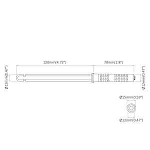 Konzole na floating polici 12 pcs Béžová Ø12 x 190 mm Ocel - obrázek 10