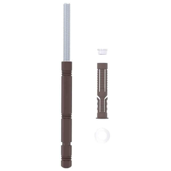 vidaXL Kellukesed h&otilde;ljuvale riiulile 12 Beež &Oslash;14 x 210 mm Teras