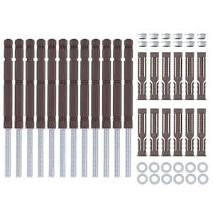 Konzole na floating polici 12 pcs Béžová Ø14 x 210 mm Ocel - obrázek 6