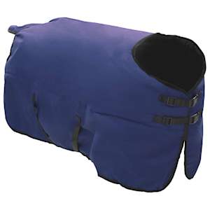 Deka pro koně Tmavě zelená a černá 85 cm Polyester - obrázek 3