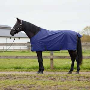 Deka pro koně Tmavě zelená a černá 125 cm Polyester - obrázek 1