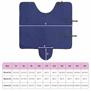 Deka pro koně Tmavě zelená a černá 165 cm Polyester - obrázek 10