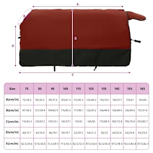 Deka pro koně Tmavě zelená a černá 155 cm Polyester - obrázek 9