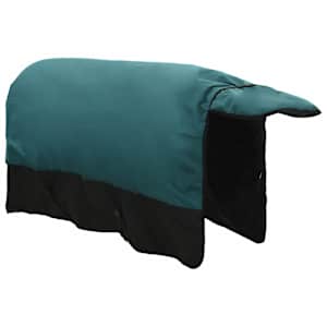 Deka pro koně Tmavě zelená a černá 145 cm Polyester - obrázek 4