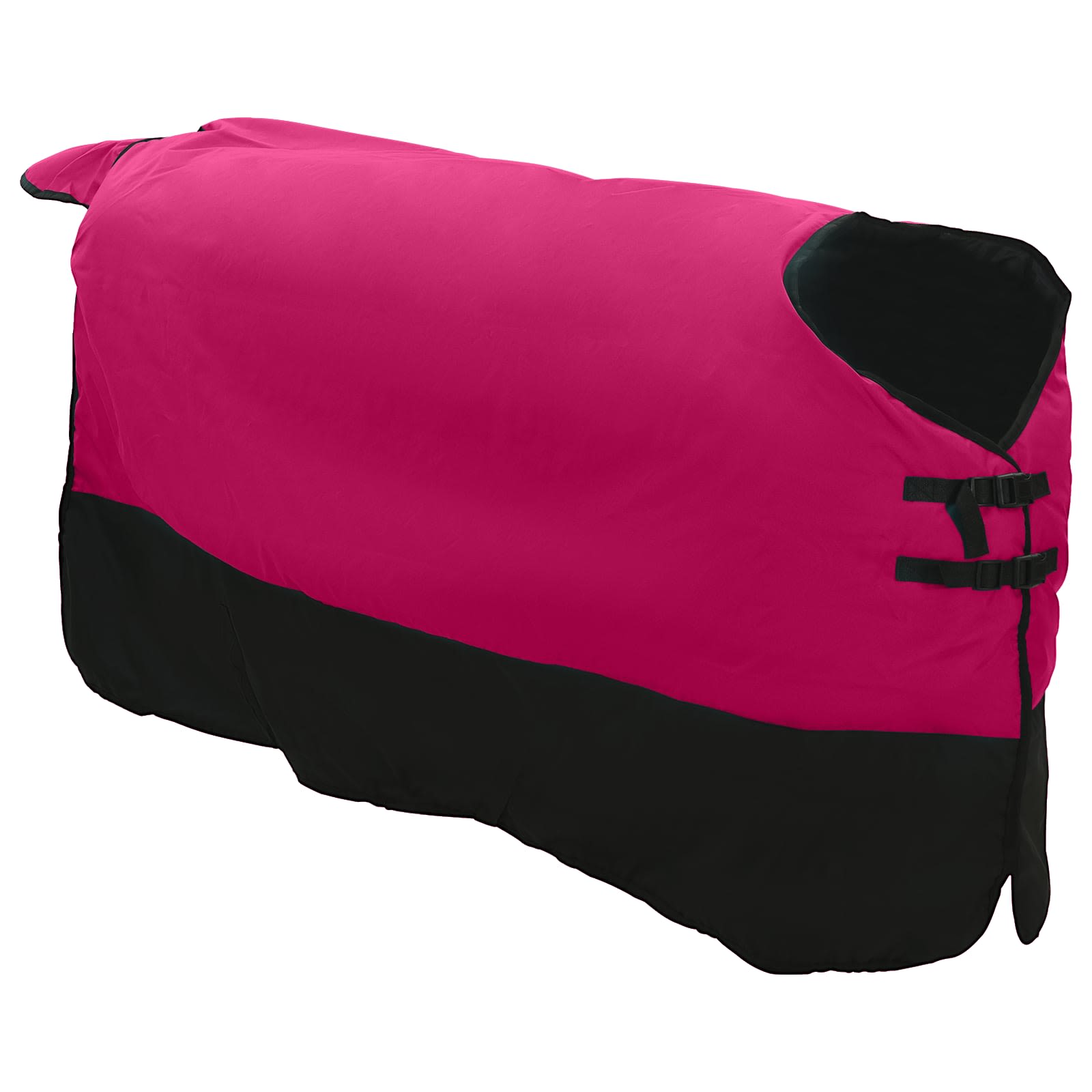 Thumbnail - vidaXL Pferdedecke Rosa und Schwarz 115 cm Polyester