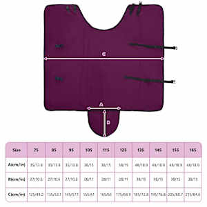 Deka pro koně Tmavě zelená a černá 75 cm Polyester - obrázek 10