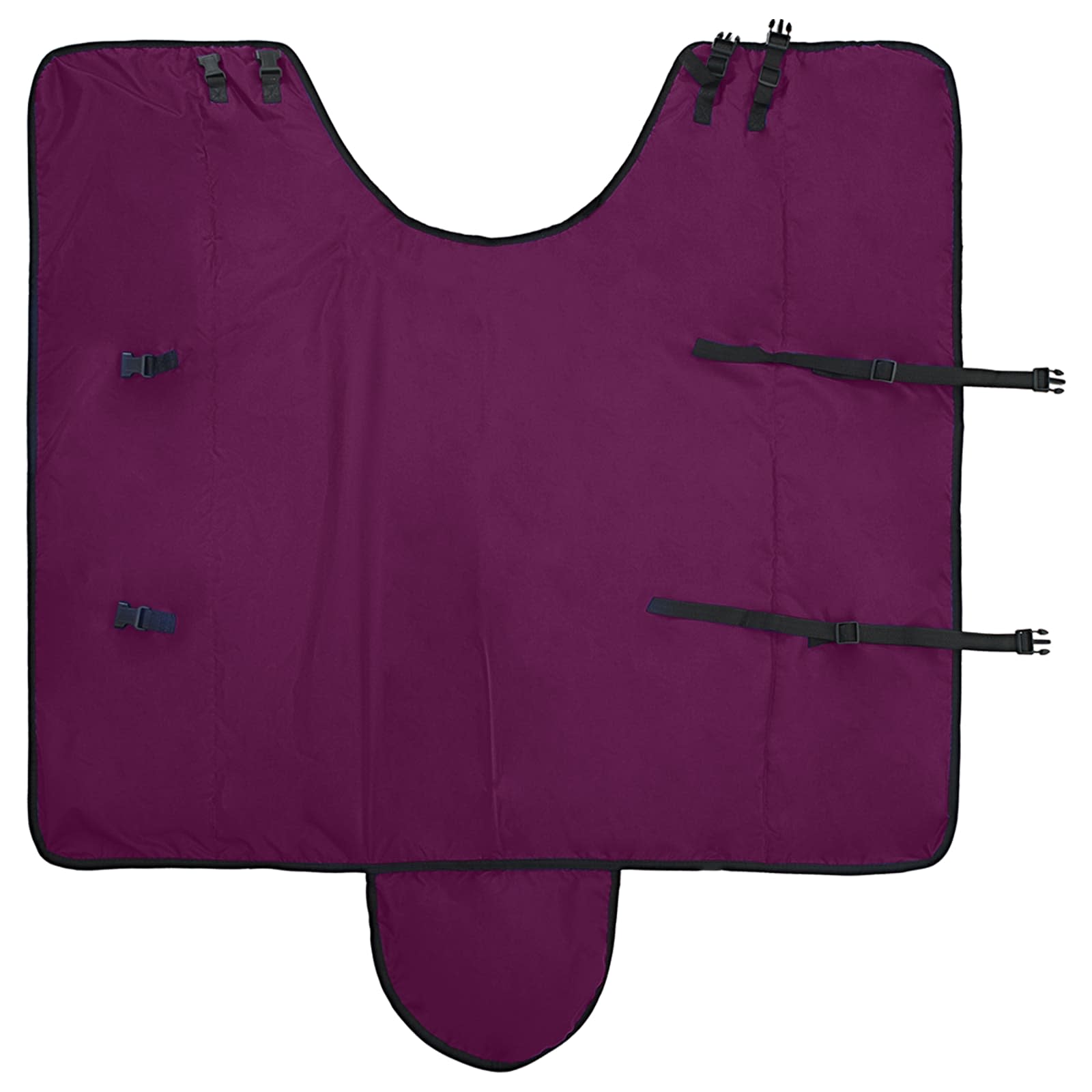 Konjski plašč Temno zelena in črna 155 cm Poliester - slika 6