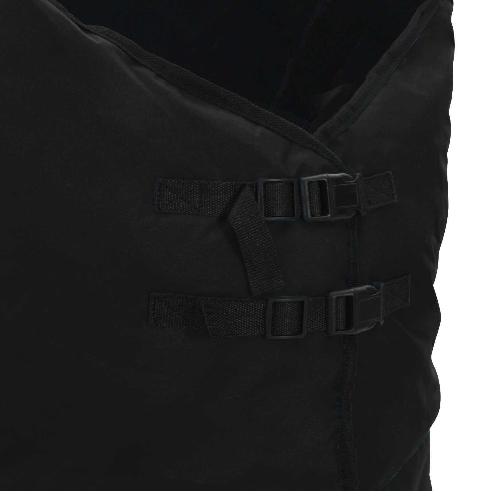 Konjski plašč Temno zelena in črna 145 cm Poliester - slika 7