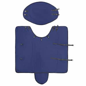 Deka pro koně Tmavě zelená a černá 85 cm Polyester - obrázek 5