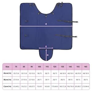 Deka pro koně Tmavě zelená a černá 145 cm Polyester - obrázek 10