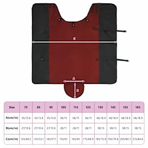 Deka pro koně Tmavě zelená a černá 105 cm Polyester - obrázek 10