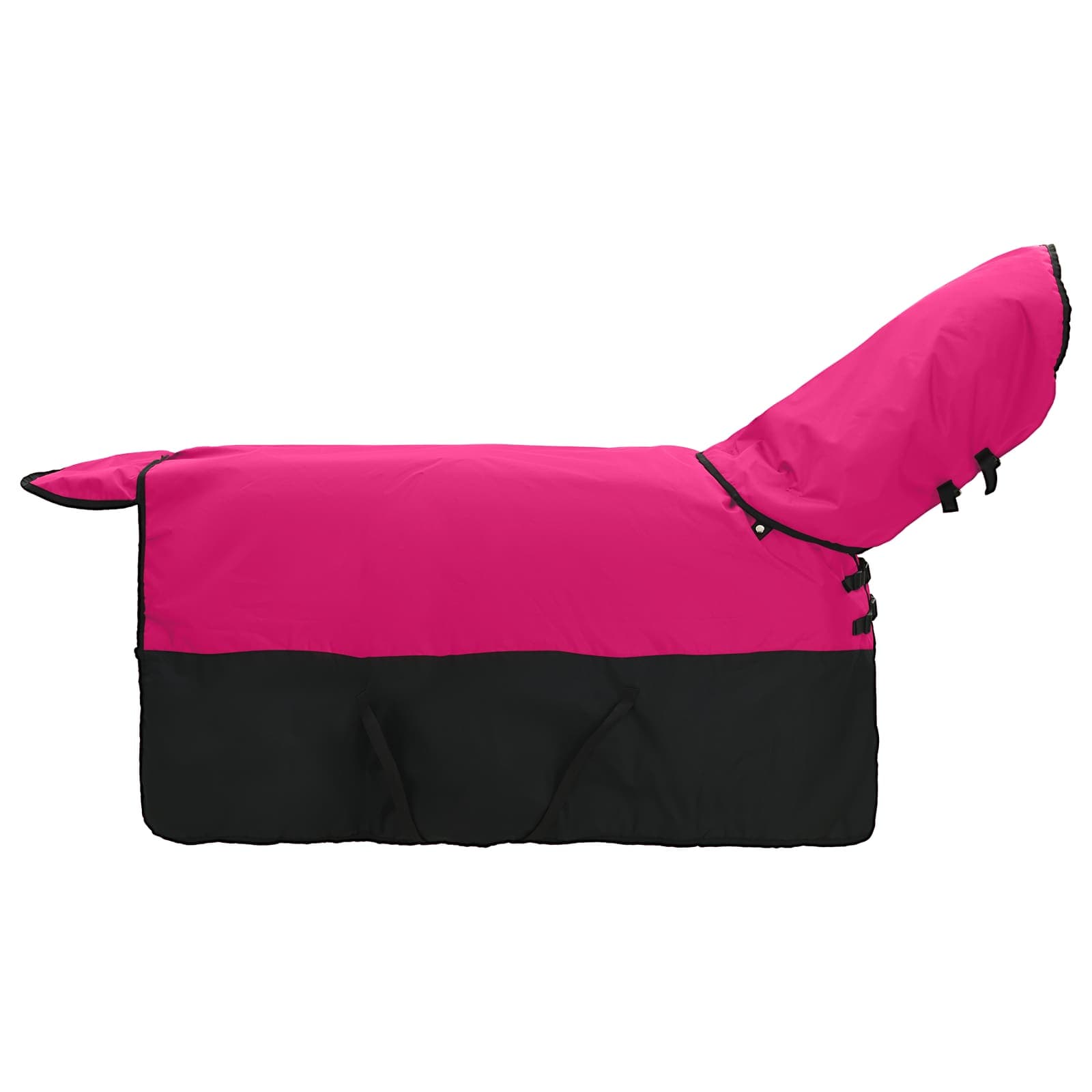 Thumbnail - vidaXL Pferdedecke Rosa und Schwarz 95 cm Polyester