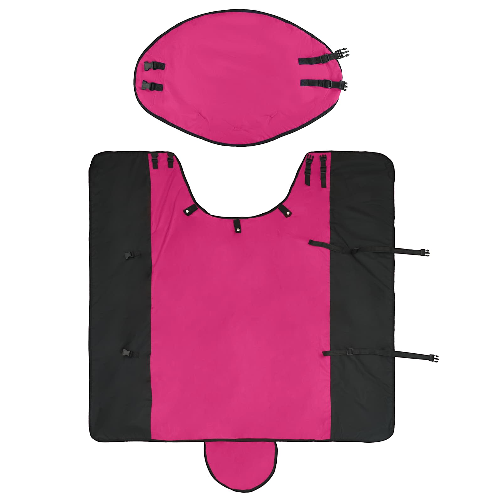 Ló Takaró Rózsaszín és Fekete 125 cm Poliészter