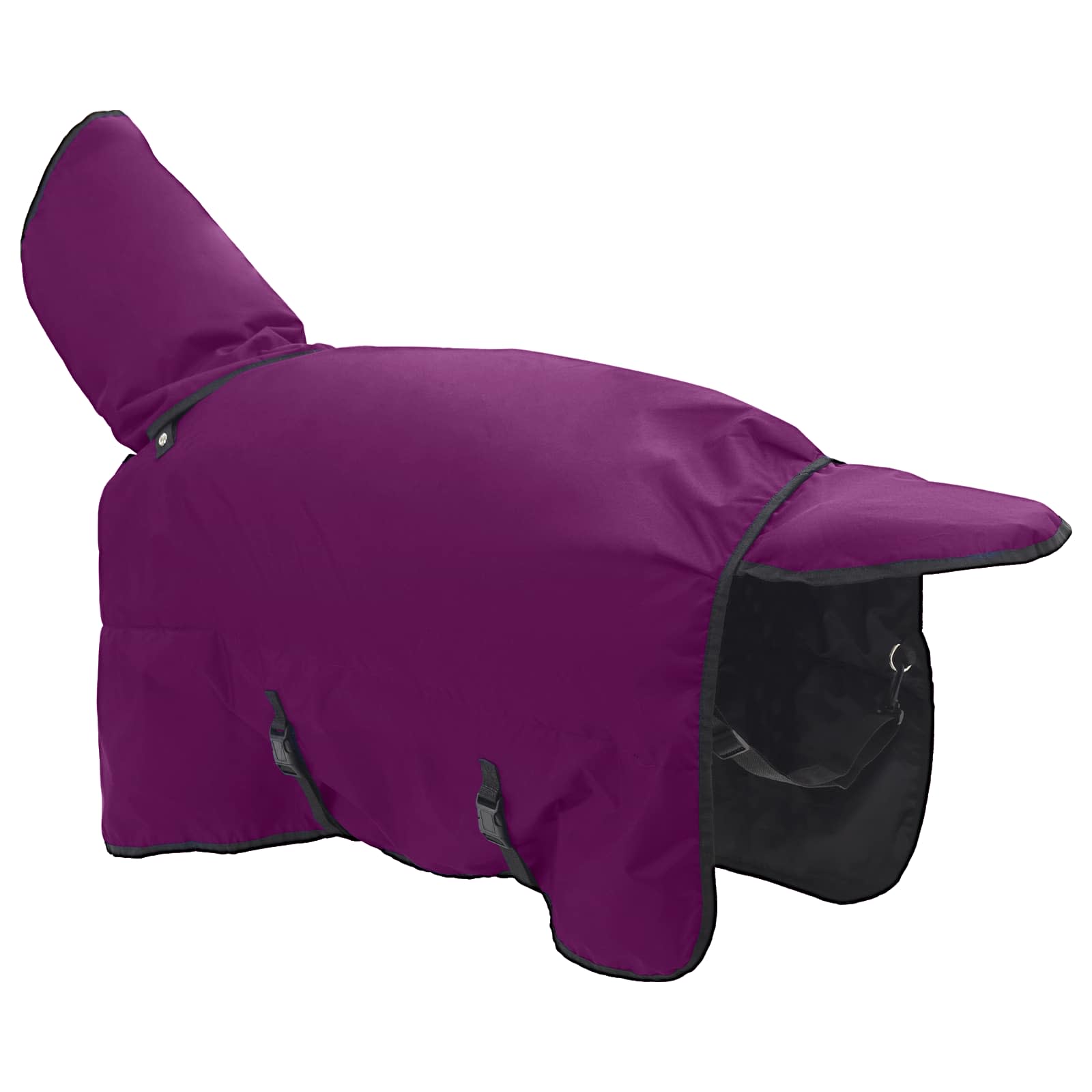 Deka pro koně Tmavě zelená a černá 95 cm Polyester - obrázek 4