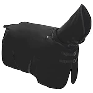 Deka pro koně Tmavě zelená a černá 95 cm Polyester - obrázek 3