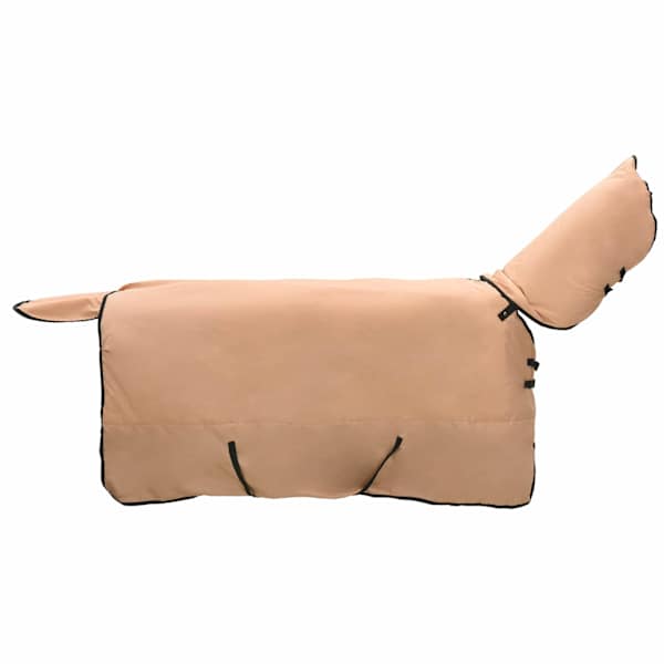 vidaXL Hobuste K&auml;tter Cappuccino 145 cm Pol&uuml;ester