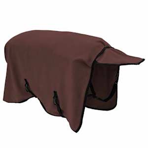 Deka pro koně Úplně tmavě hnědá Polyester - obrázek 4