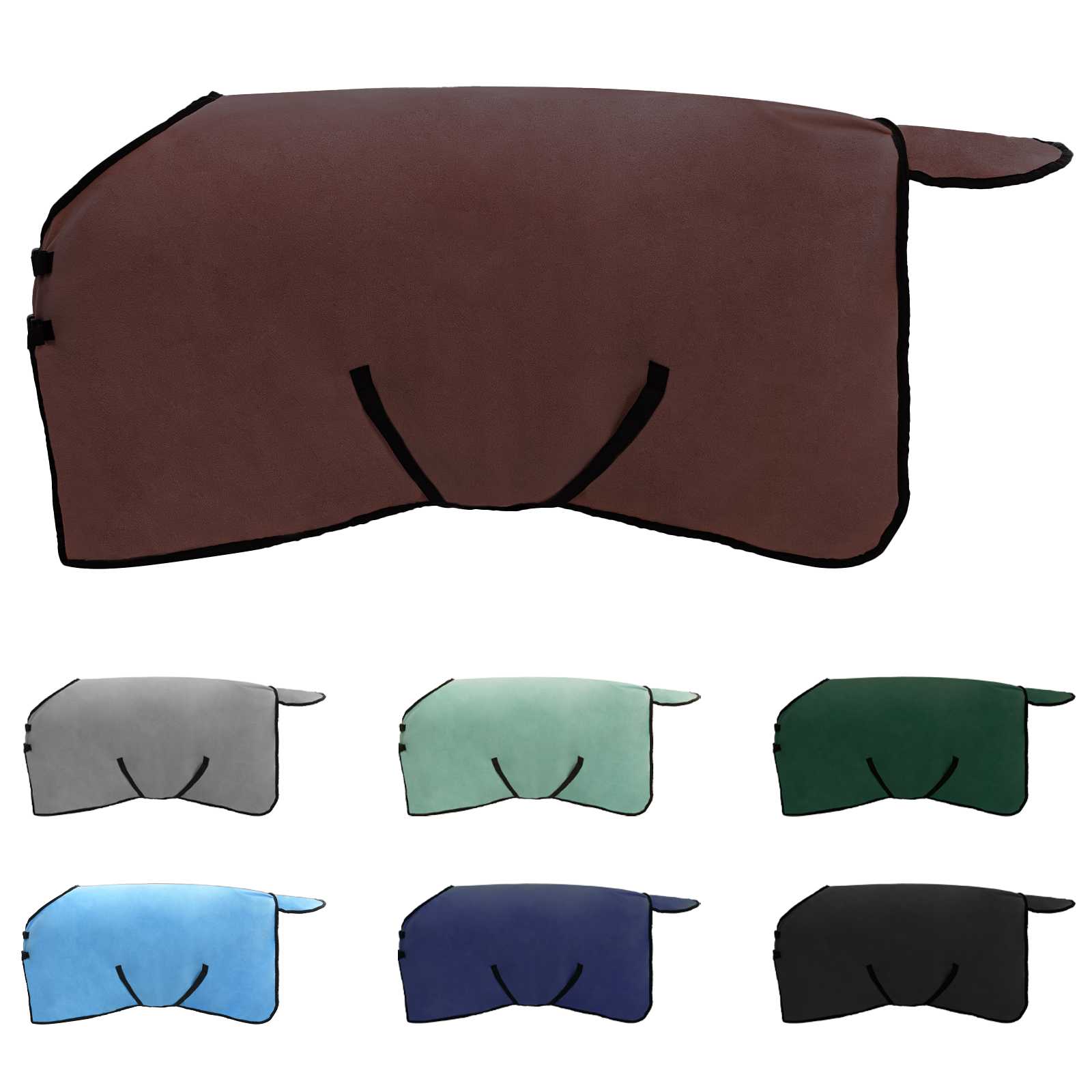 Thumbnail - vidaXL Pferdedecke Volles Dunkelbraun Polyester