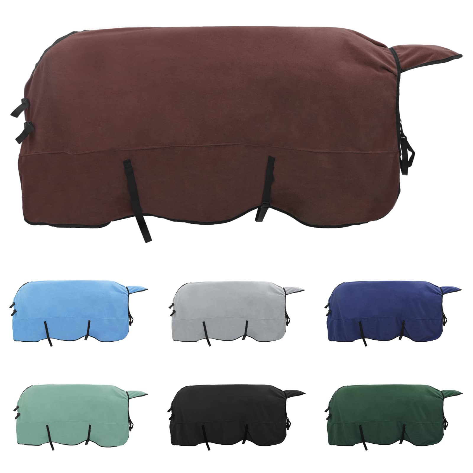 Thumbnail - vidaXL Pferdedecke Volles Dunkelbraun Polyester