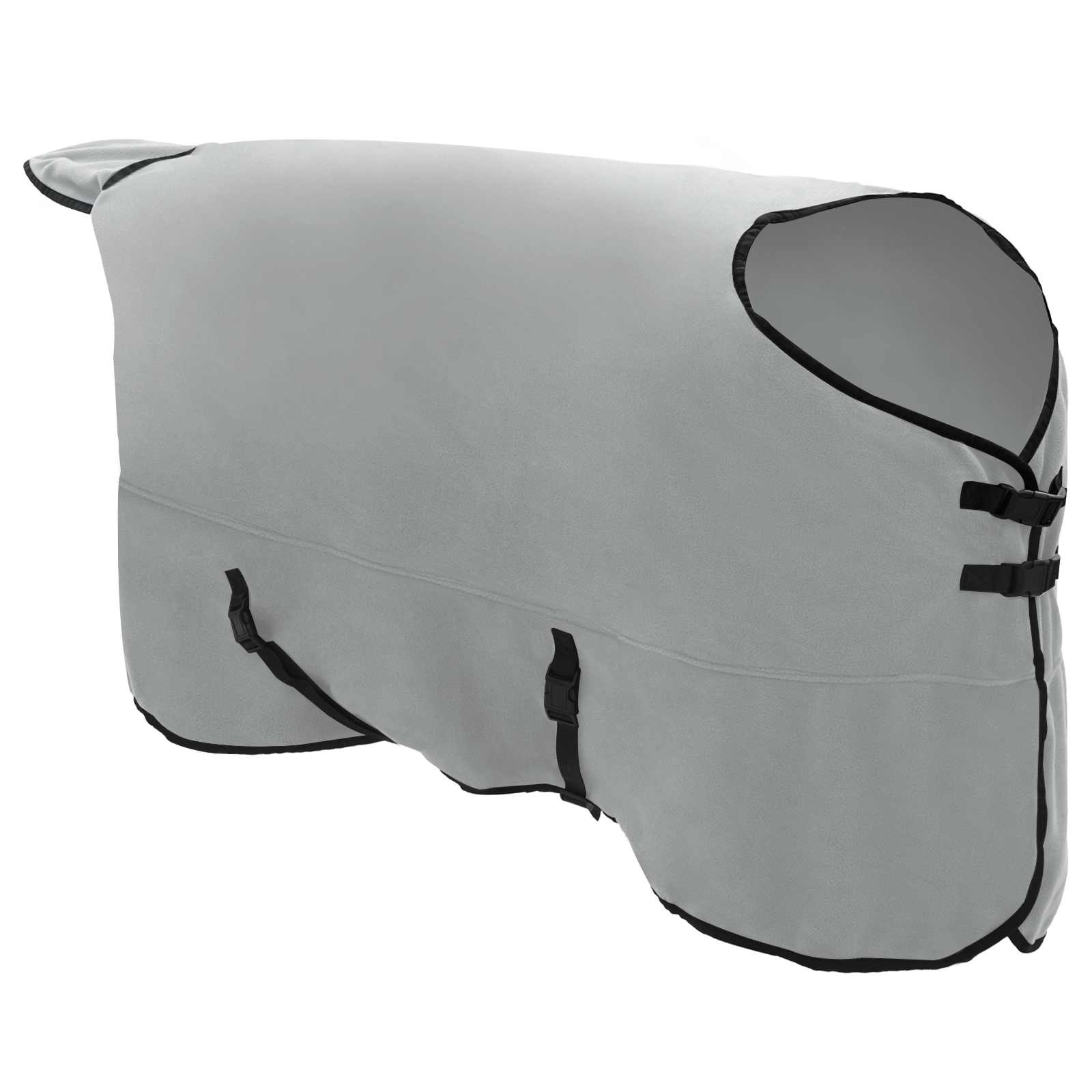 Konjski plašč Polna svetlo siva in roza Poliester - slika 3