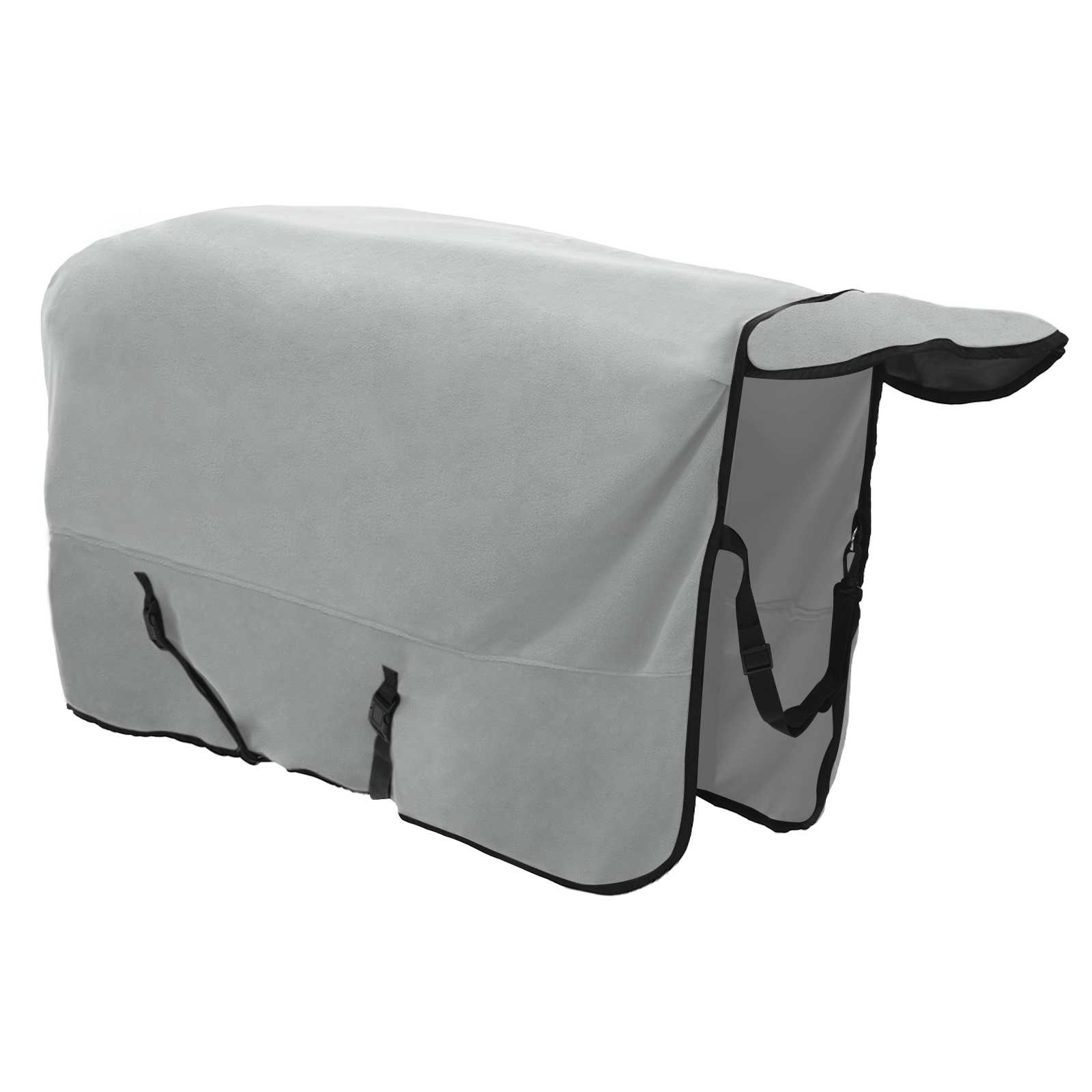 Konjski plašč Polna svetlo siva in roza Poliester - slika 5