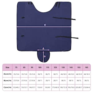 Deka pro koně Námořnická modrá 125 cm Polyester - obrázek 9