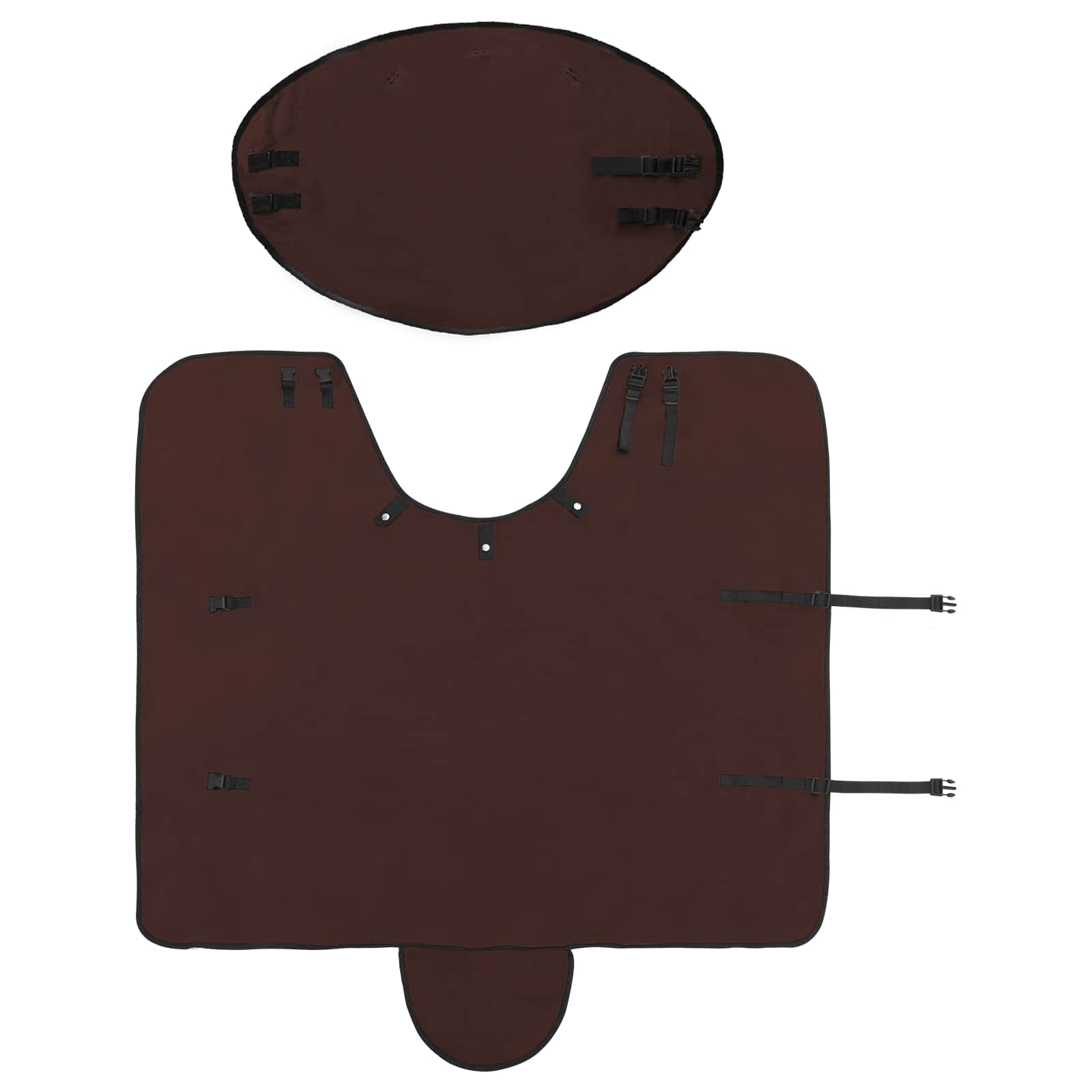 Konjski plašč Polna temno rjava Poliester - slika 6