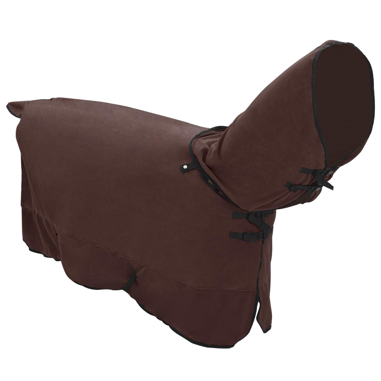 Thumbnail - vidaXL Pferdedecke Volles Dunkelbraun 145 cm Polyester