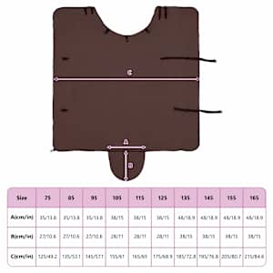 Deka pro koně Úplně tmavě hnědá 145 cm Polyester - obrázek 9