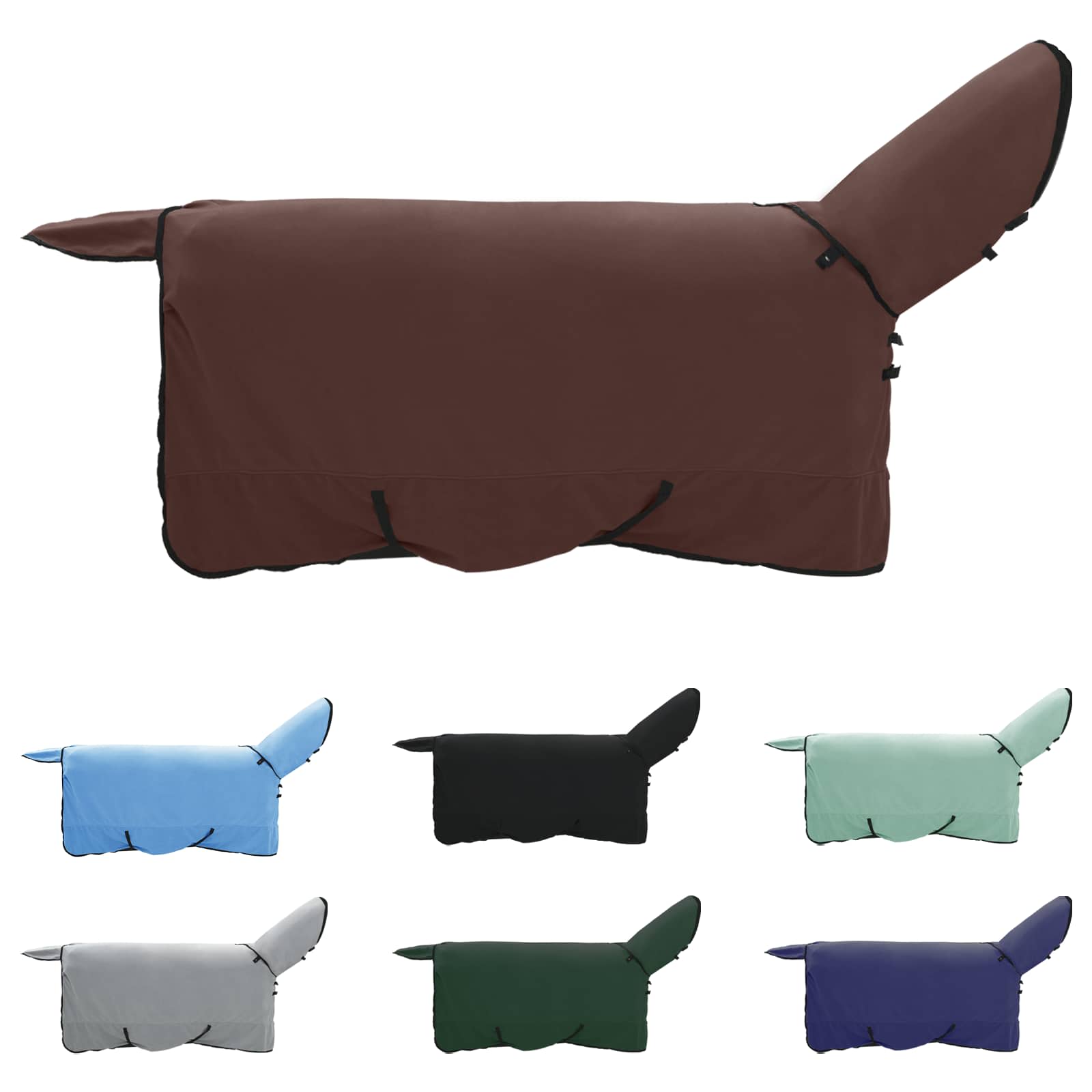 Thumbnail - vidaXL Pferdedecke Volles Dunkelbraun Polyester