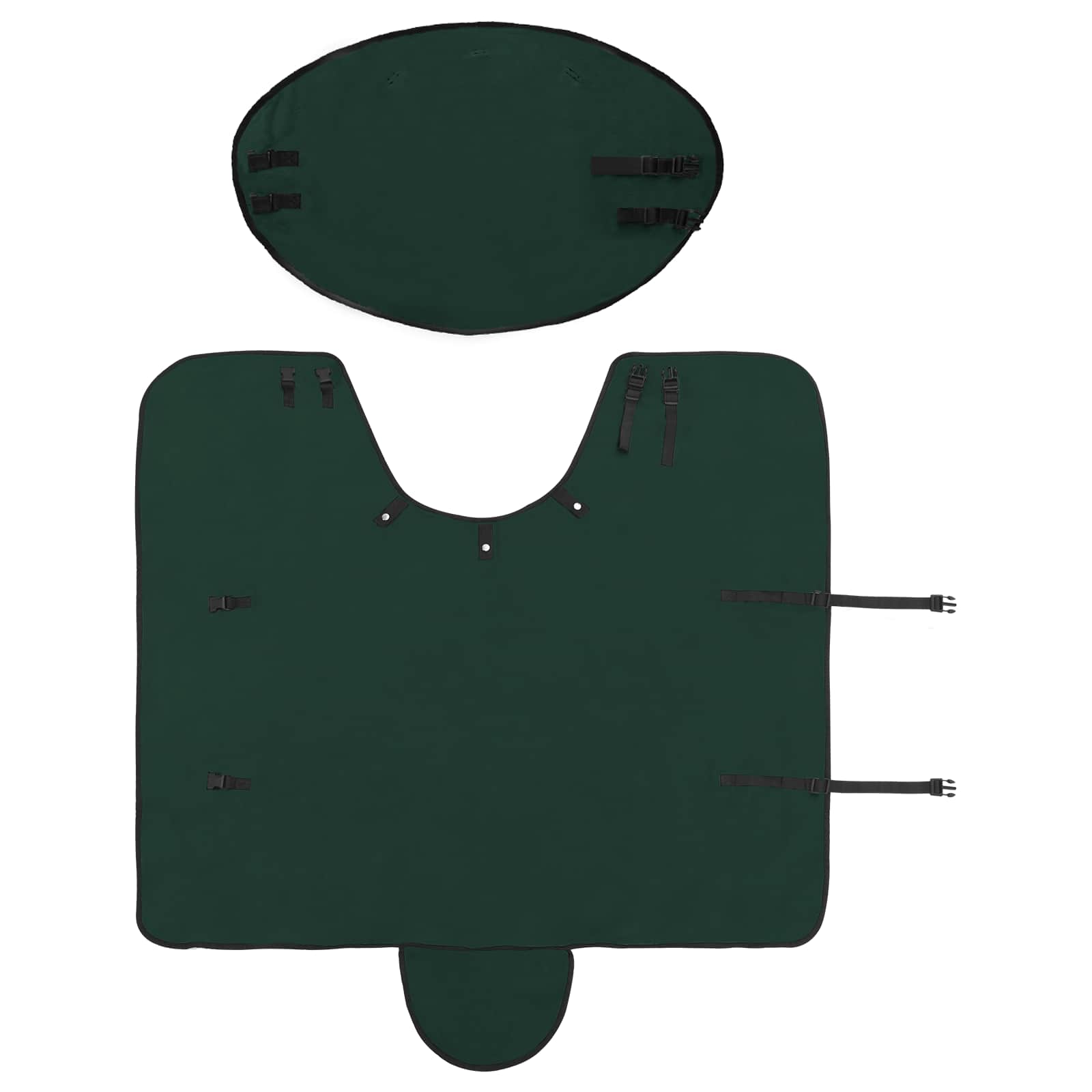 Konjski plašč Polna temno zelena Poliester - slika 6