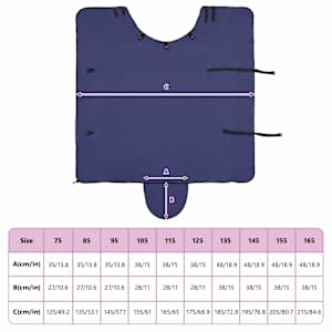 Deka pro koně Námořnická modrá 75 cm Polyester - obrázek 9