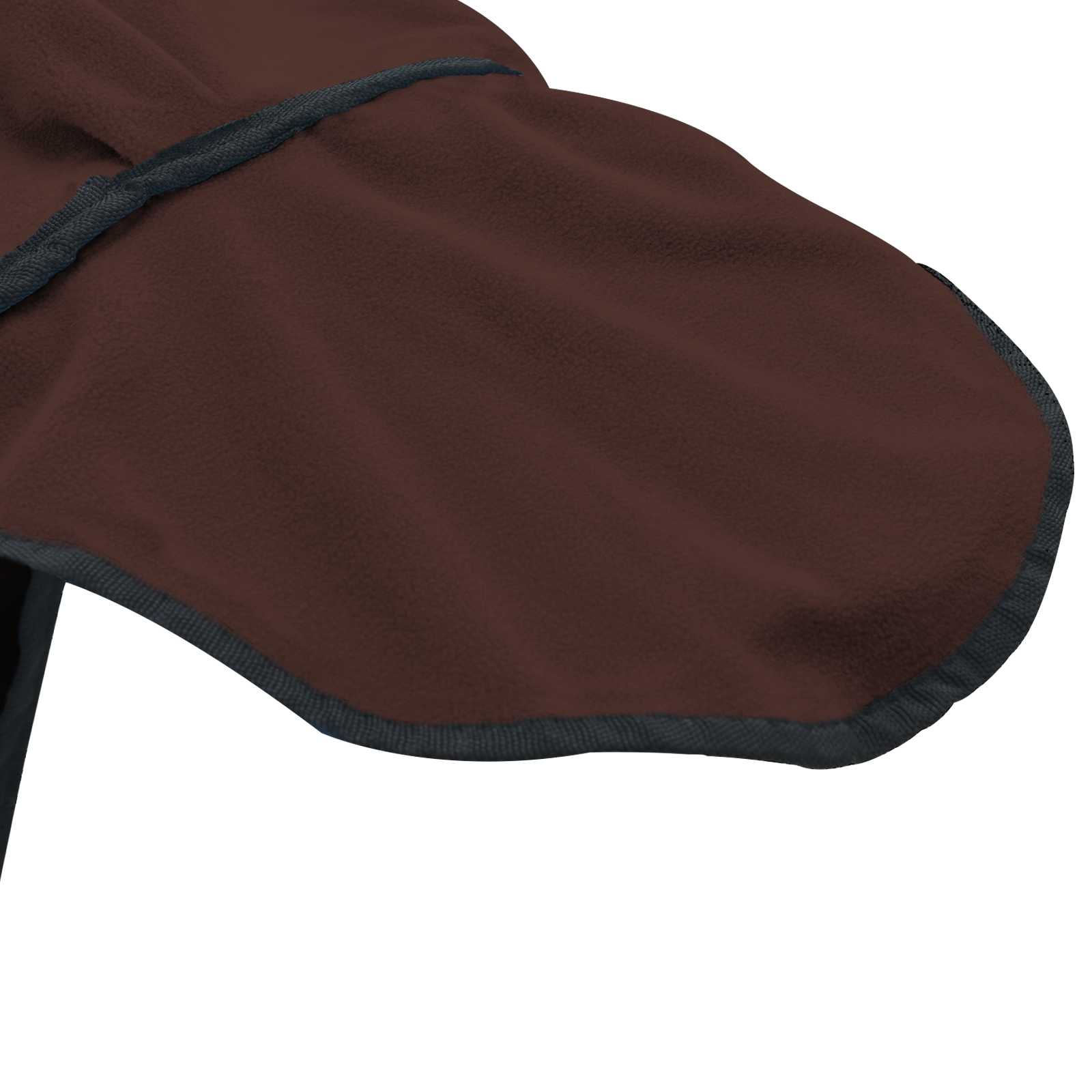Deka pro koně Úplně tmavě hnědá 105 cm Polartec fleece - obrázek 6