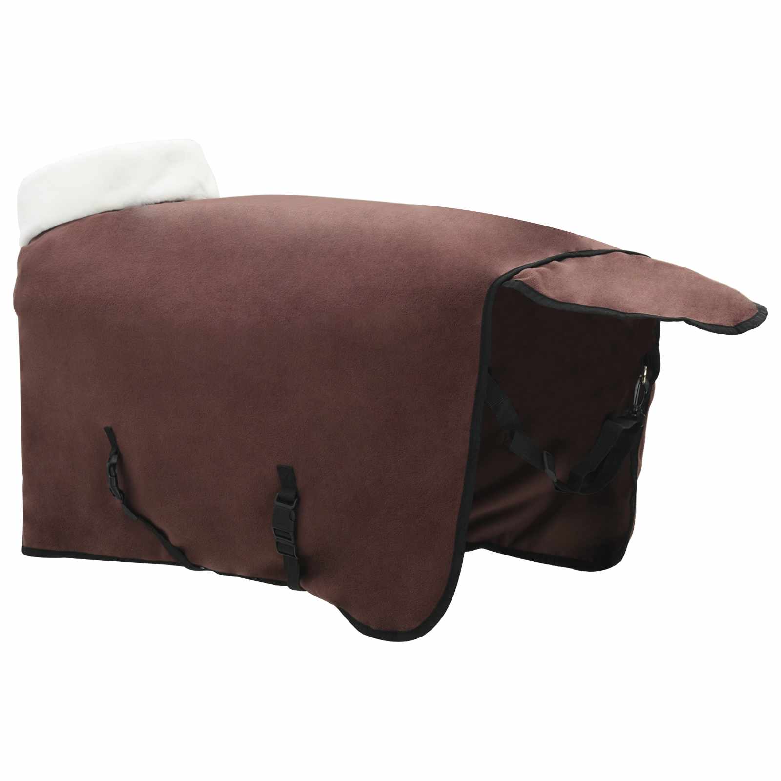 Deka pro koně Úplně tmavě hnědá 105 cm Polartec fleece - obrázek 4
