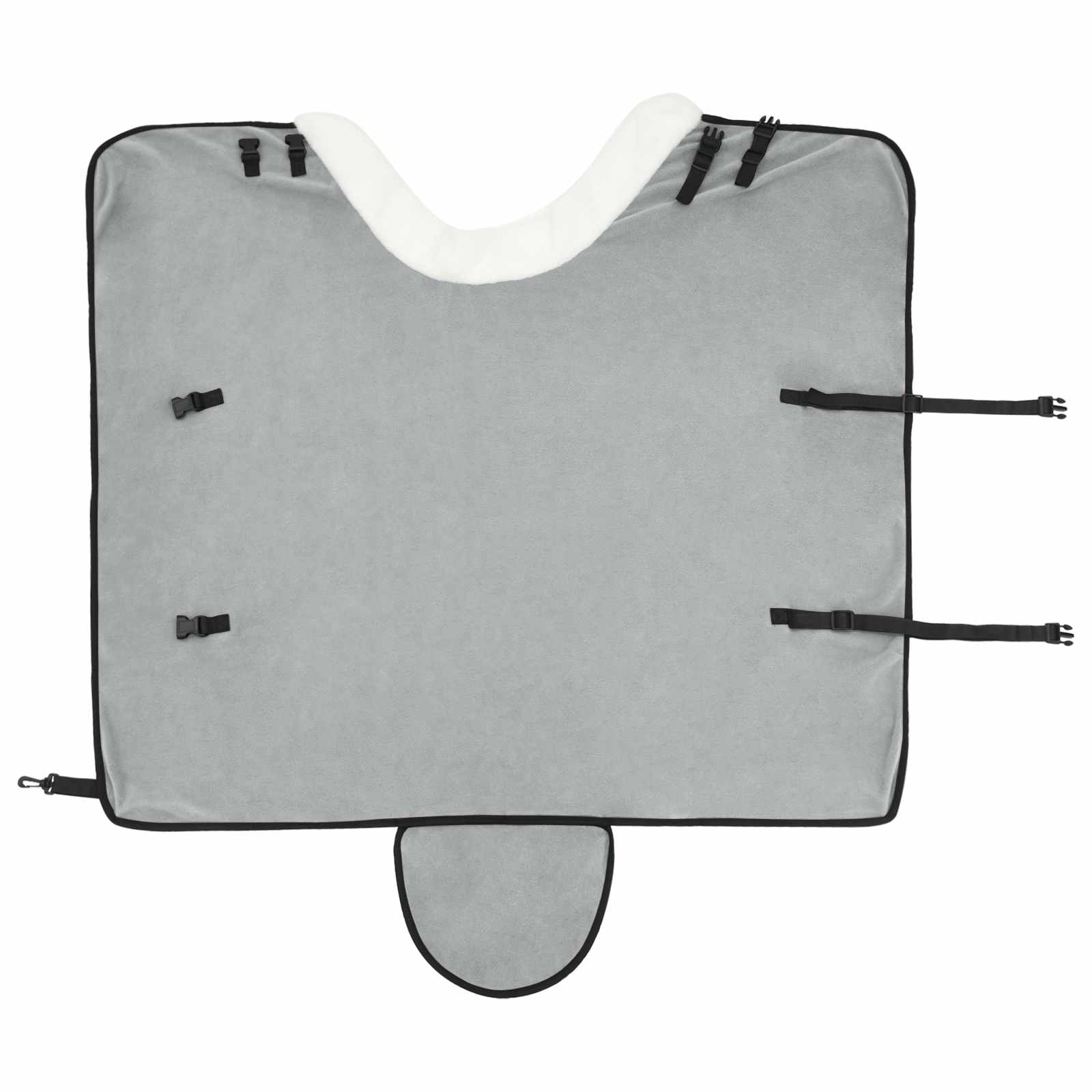 Konjski plašč Polna temno zelena 85 cm Polarna flanela - slika 6