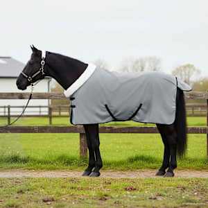 Deka pro koně Tmavě zelená 105 cm Polartec fleece - obrázek 1