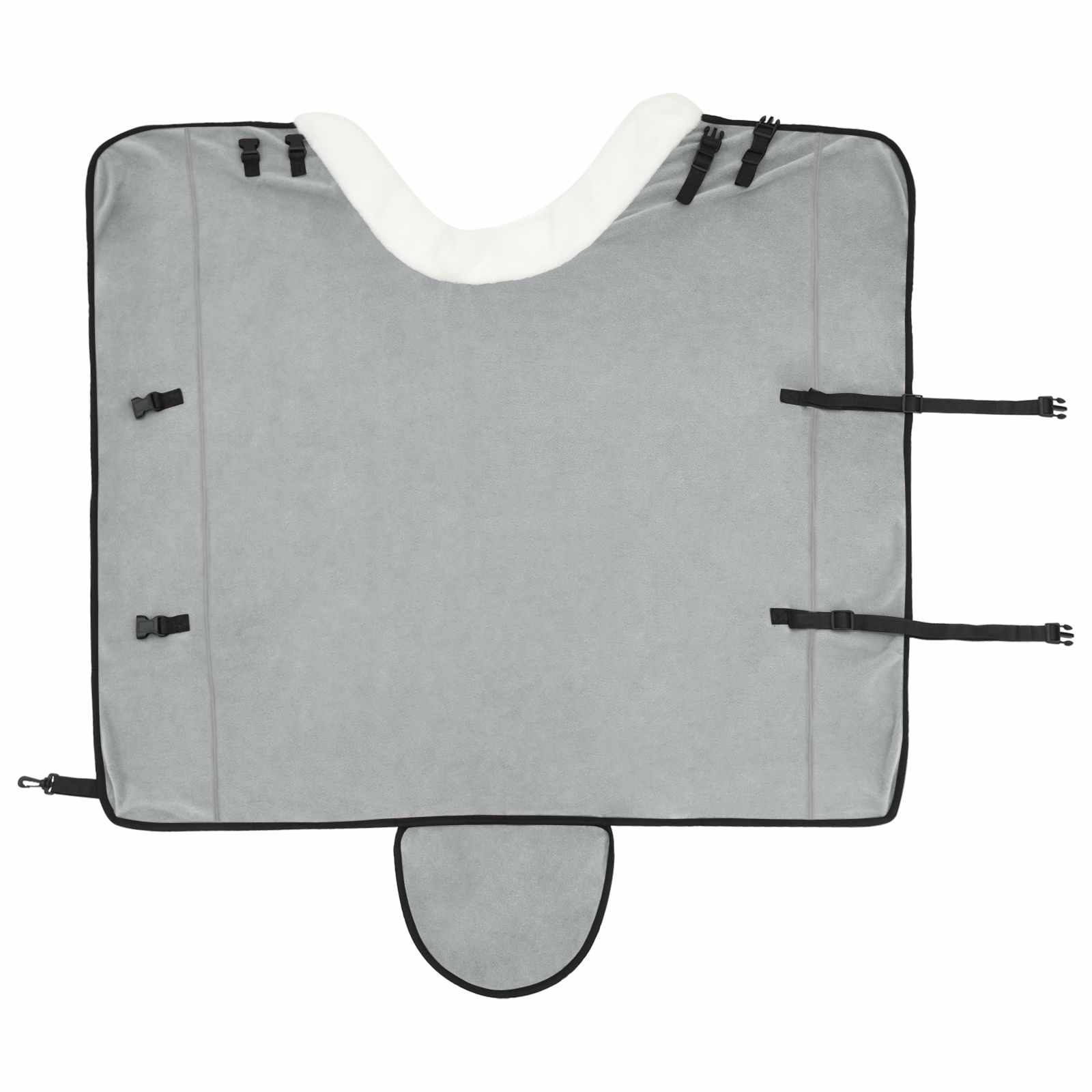 Konjski plašč Polna temno zelena 155 cm Polarna flanela - slika 6