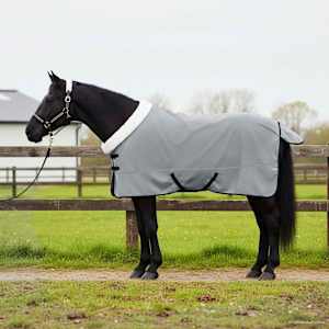 Deka pro koně Tmavě zelená 165 cm Polartec fleece - obrázek 1
