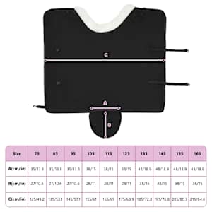 Deka pro koně Černá 95 cm Polartec fleece - obrázek 9